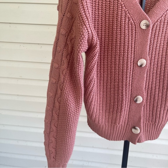 Jessica Simpson Dusty Pink Cardigan - Picture 3 of 3